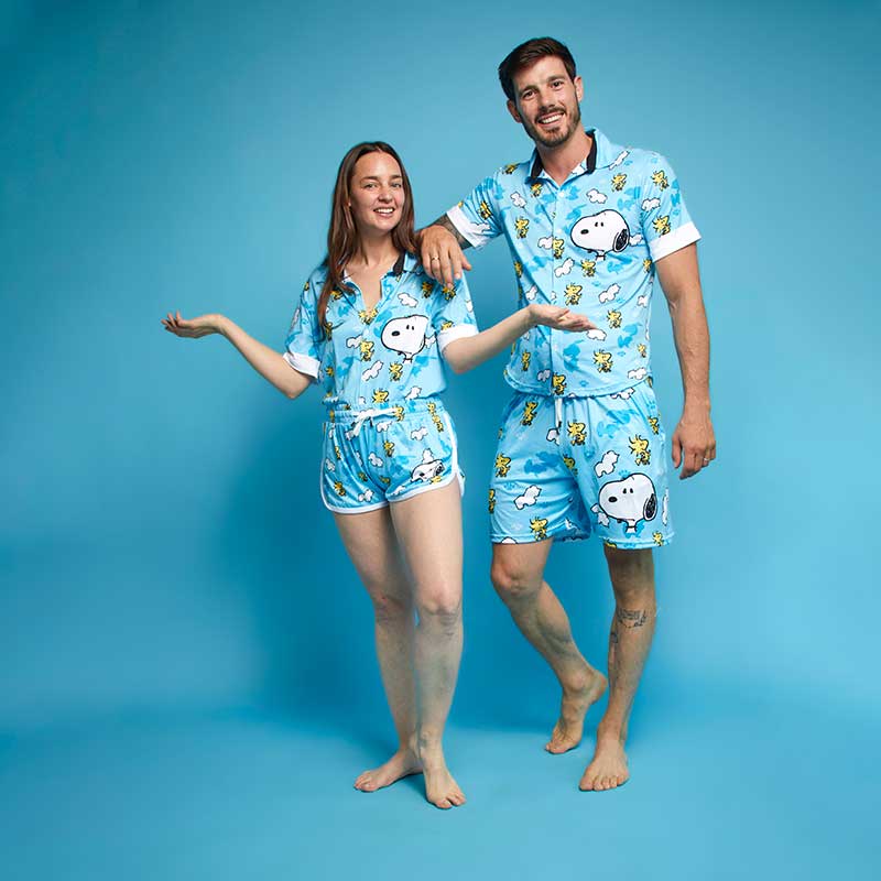 Conjunto Camisa Pijama Snoopy Preocupado - Imagen 4