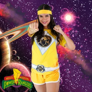 Conjunto Pijama Mighty Morphin Yellow Ranger