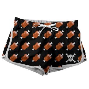 Short Pijama One Piece Sombrero De Paja Luffy Mujer