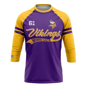 Playera Pijama Ranglan Minnesota Vikings Classic