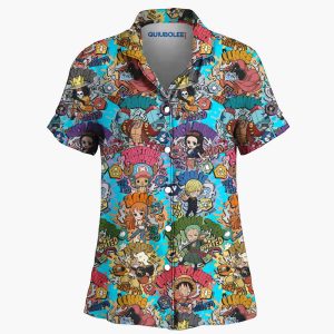 Camisa Pijama Mugiwaras Chibis