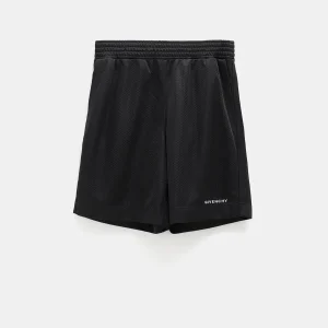 Pantalón corto en tejido calado