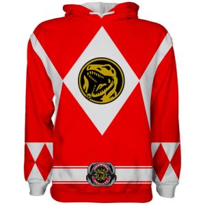Sudadera Power Rangers Roja Original