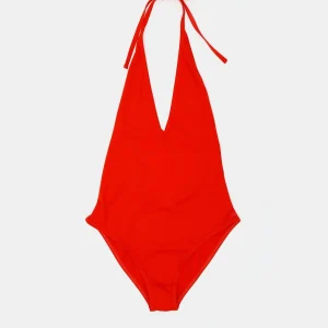 Bañador de nailon elástico con cuello halter