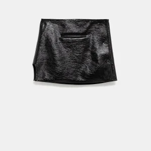 Minifalda de vinilo Oblique