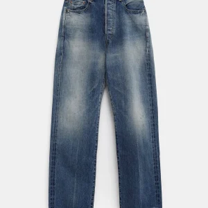 Pantalón vaquero Selvedge Denim Vintage de corte recto para mujer