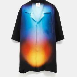 Camisa de seda con degradado