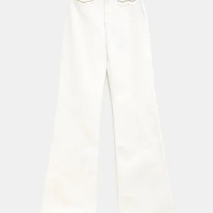 Vaqueros acampanados de talle alto