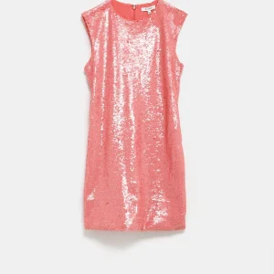 Minivestido recto de lentejuelas