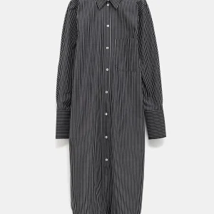 Vestido camisero a rayas