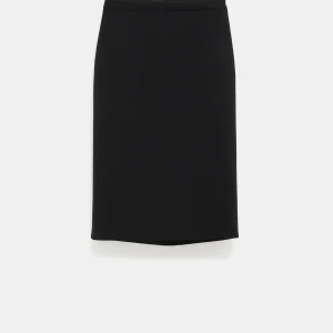 Falda tubo de doble lana