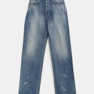 Vaquero Selvedge denim hombre de corte recto