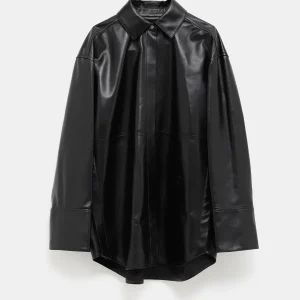 Camisa en piel napa de cordero