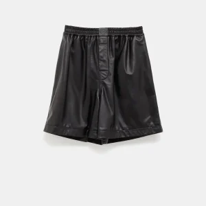 Pantalón corto de cuero