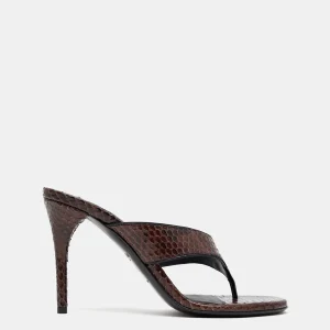 Mules de dedo en piel de serpiente