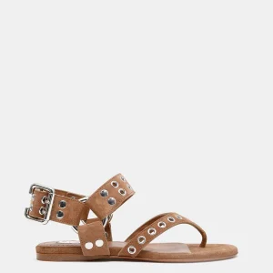 Sandalia de dedo en ante