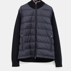 Cárdigan acolchado con cremallera para hombre