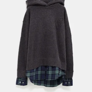 Sudadera de lana con capucha