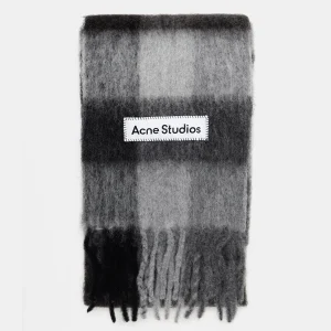 Bufanda a cuadros en mohair