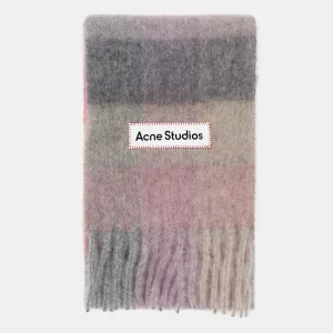 Bufanda a cuadros en mohair