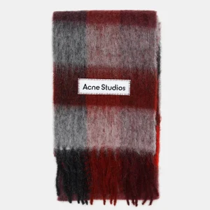 Bufanda a cuadros en mohair