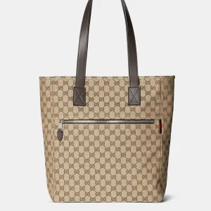 Bolso tote grande de lona GG