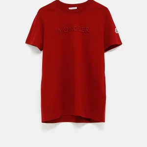 Camiseta con logo a tono bordado para mujer