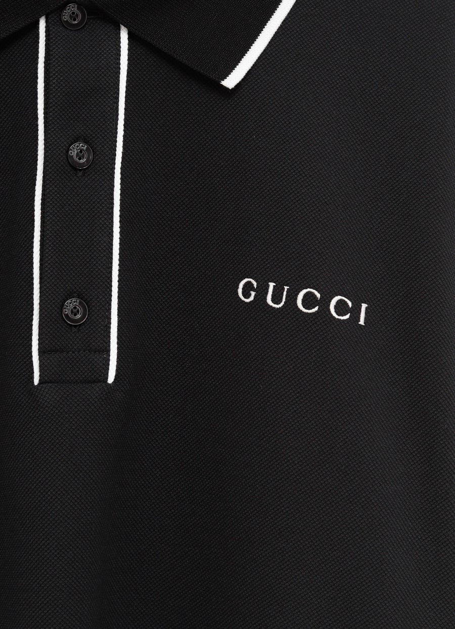 Polo piqué de algodón GG para hombre - Imagen 3