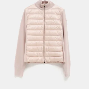 Cárdigan de lana acolchado para mujer