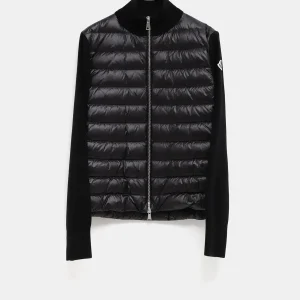 Cárdigan de lana acolchado para mujer