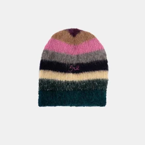 Gorro de alpaca a rayas