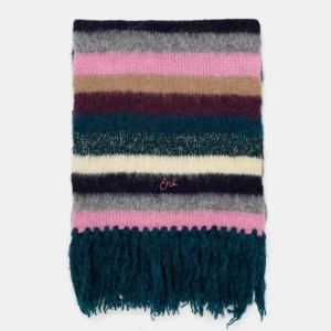 Bufanda de alpaca a rayas