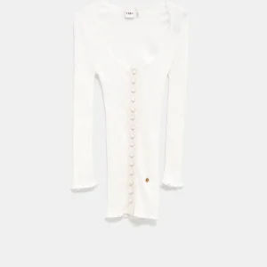 Cárdigan ajustado con encaje