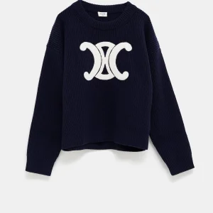 Jersey de cuello redondo para mujer