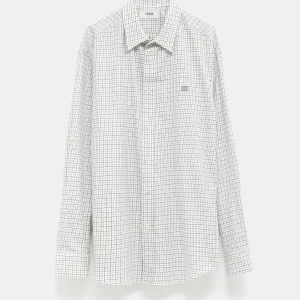 Camisa holgada a cuadros para hombre