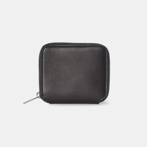 Cartera pequeña con cremallera para hombre