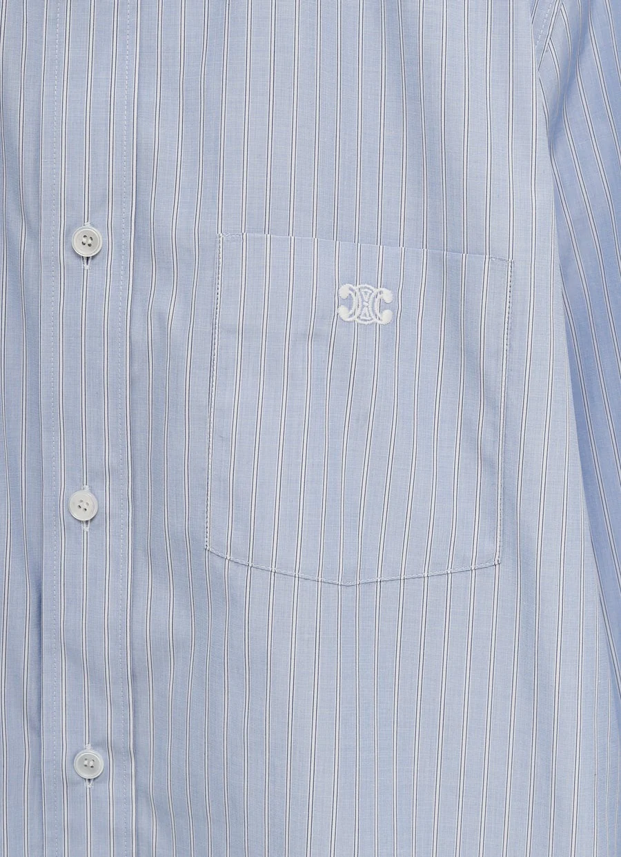 Camisa holgada a rayas para hombre - Imagen 3