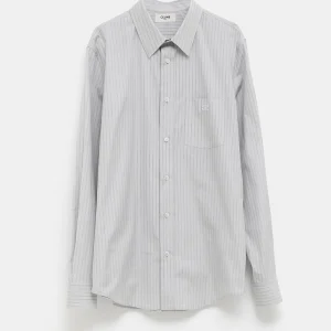 Camisa holgada a rayas para hombre