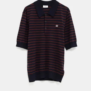 Polo a rayas de manga corta para hombre