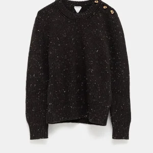 Jersey de canalé con botones de nudo