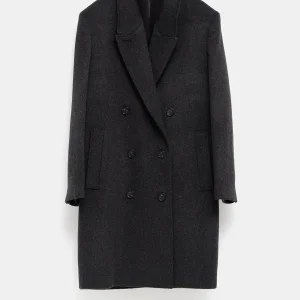 Abrigo cruzado de cashmere