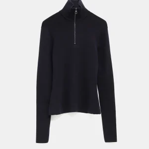 Jersey de cuello alto y cremallera