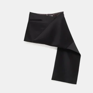 Minifalda doblada de satén