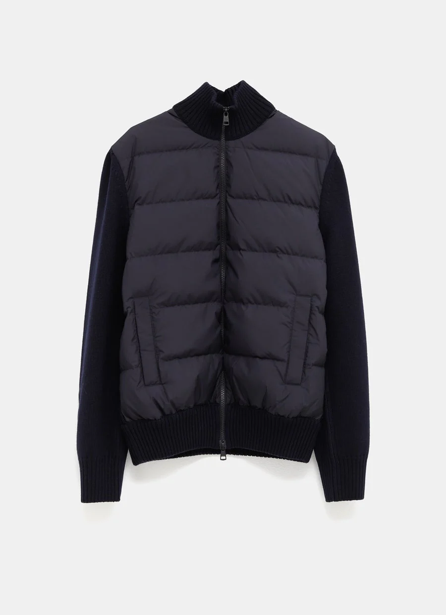 Cárdigan tricot con cremallera para hombre