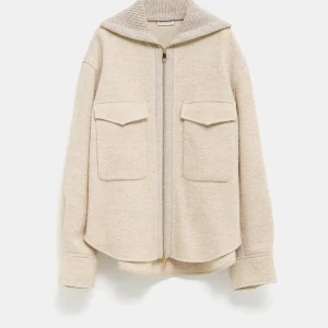 Camisa de bouclé para mujer