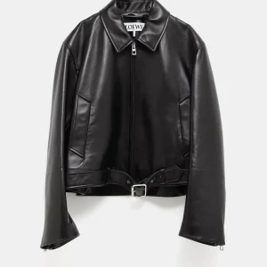 Chaqueta biker de piel