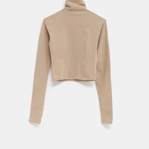 Crop Top de cuello alto