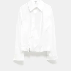 Camisa drapeada para mujer