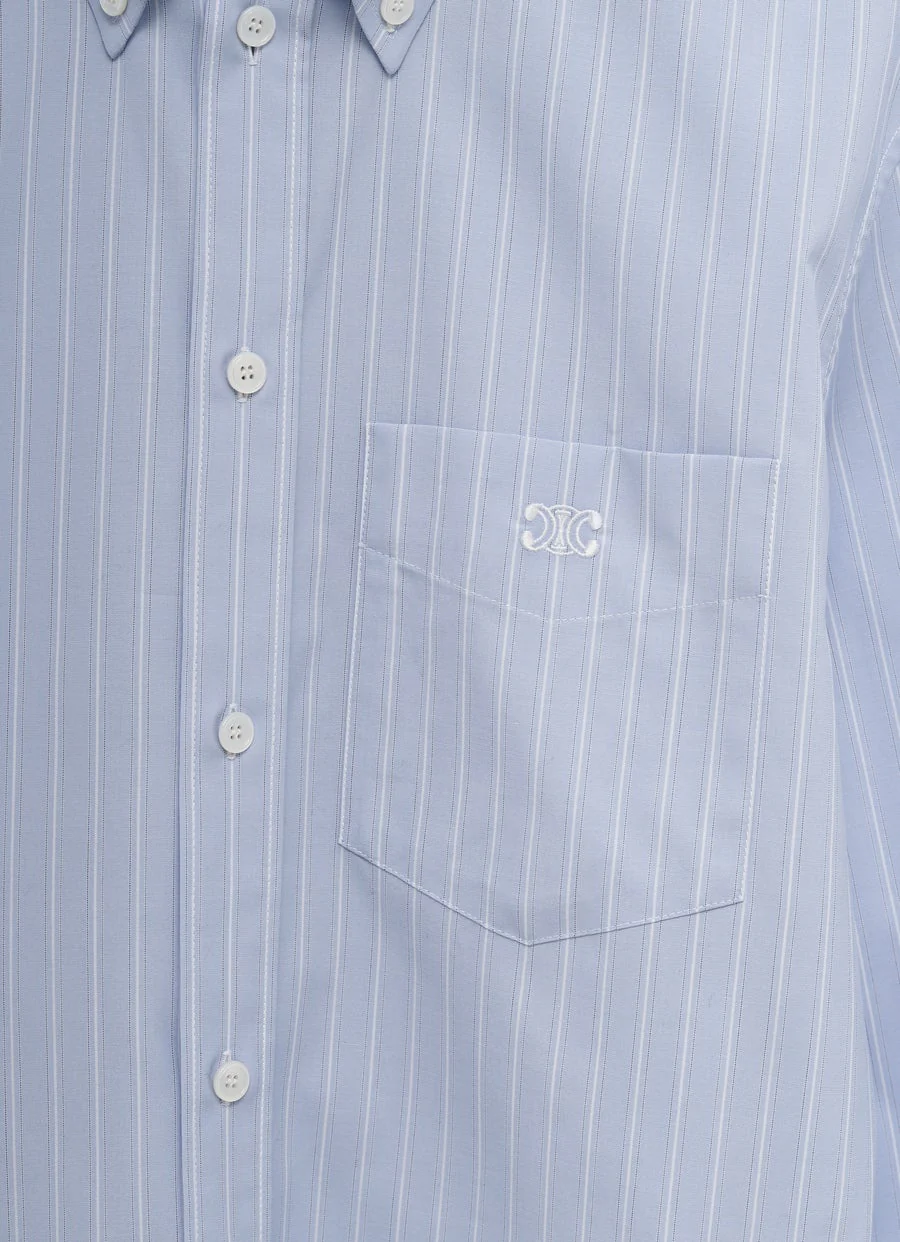 Camisa relajada a rayas para mujer - Imagen 3