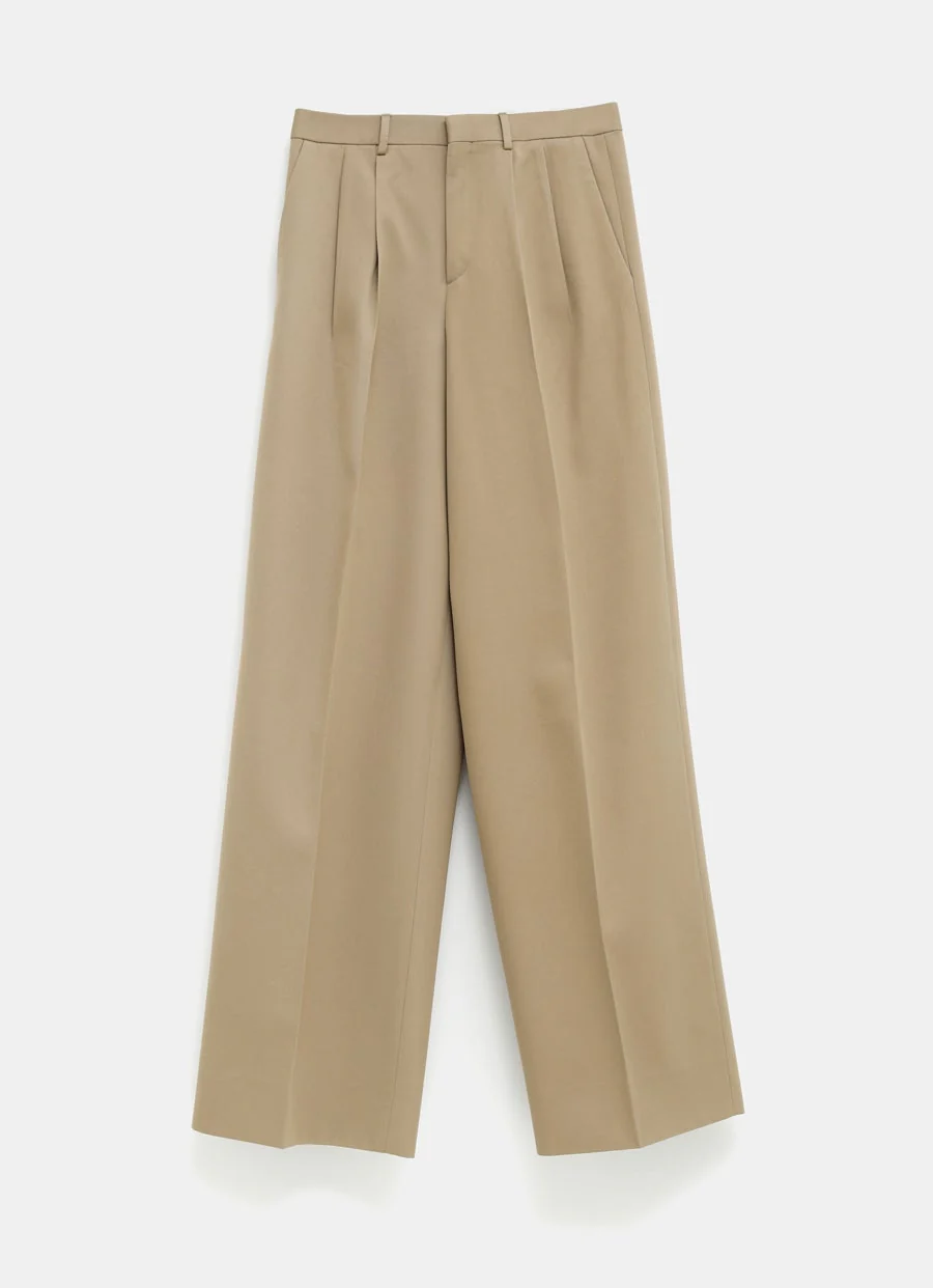 Pantal贸n plisado para mujer